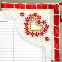 freestanding lace corner bookmarks