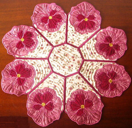 pansy doily