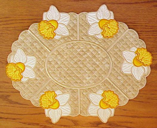 Daffodil Oval Placemat