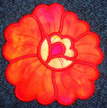 flower mug rug