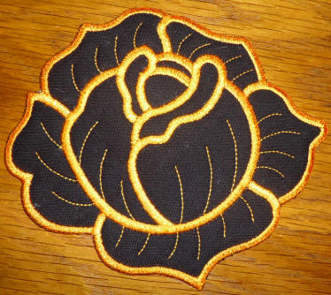 rose mug rug back