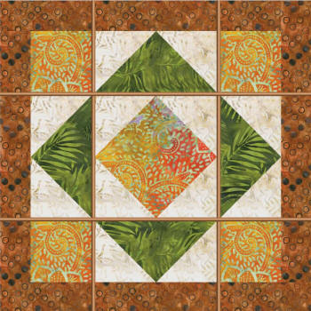 on point quilt layout