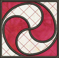 yin yang swirl square