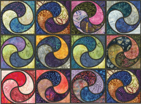 in a swirl quilt