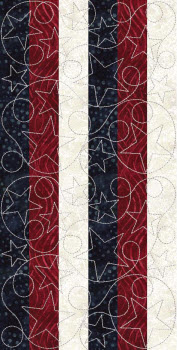 stars and stripes rectangle quilt panel