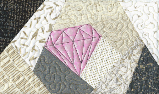 crazy diamond quilt panel