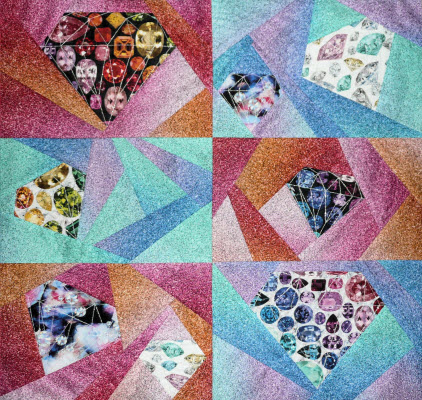 crazy diamond 6 panels stitched