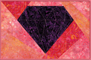 crazy diamond stipple quilting