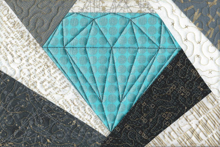 crazy diamond quilt panel