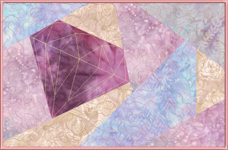 crazy diamond stipple quilting