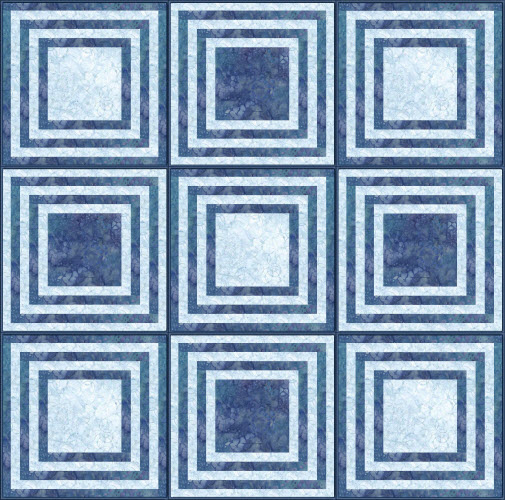 log block window quilt example