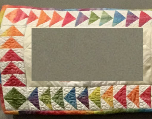 5 flying geese stitched