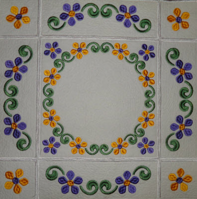 embroidery daisies