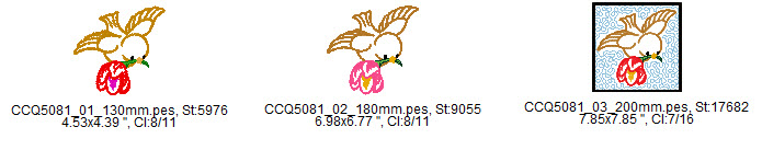 applique spring bird