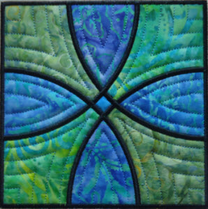 flowering snowball quilt square