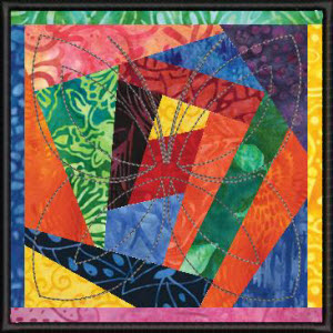 crumb square quilt in the hoop