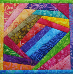 crumb square - pieced in the hoop