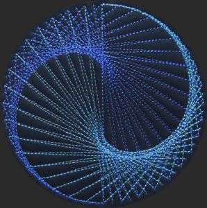 string art yin yang