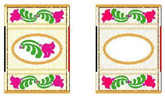 tissue holder in the hoop designs