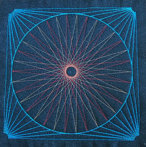 string art embroidery design