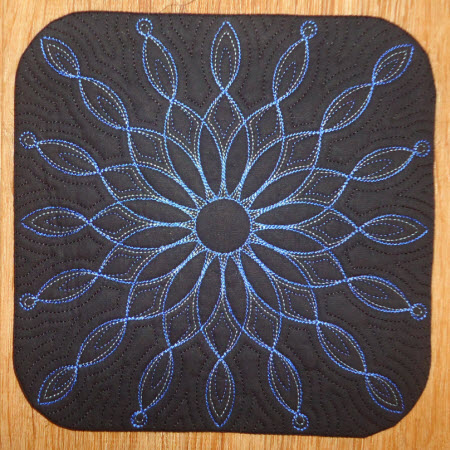 decorative embroidery design kitchen trivet
