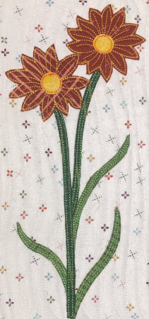 raw edge applique flower