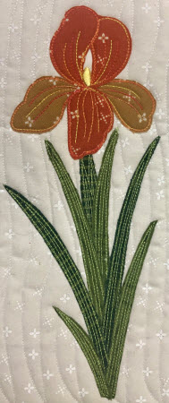 raw edge applique flower