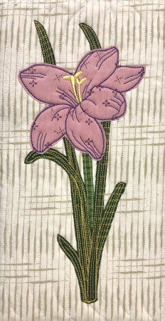 raw edge applique flower