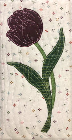 raw edge applique flower