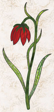 raw edge applique flowers