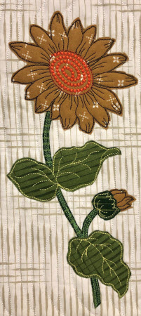 raw edge applique flowers
