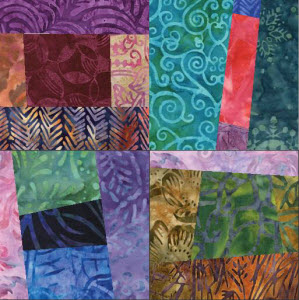 scrappy wonky quilt squares example 01a