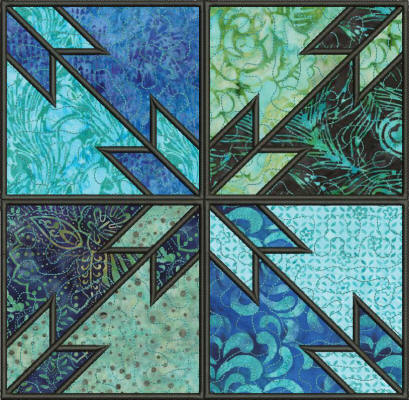 Hunter's Star Applique Squares