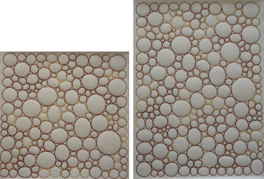pebble quilting quilt in the hoop