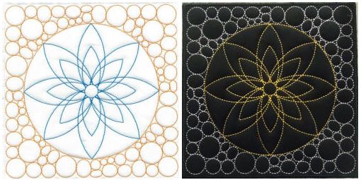 pebble quilting squares