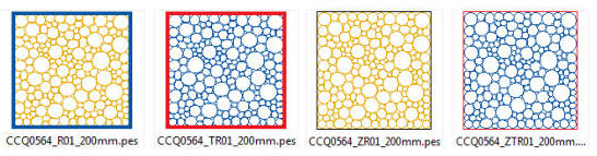 pebble quilting squares