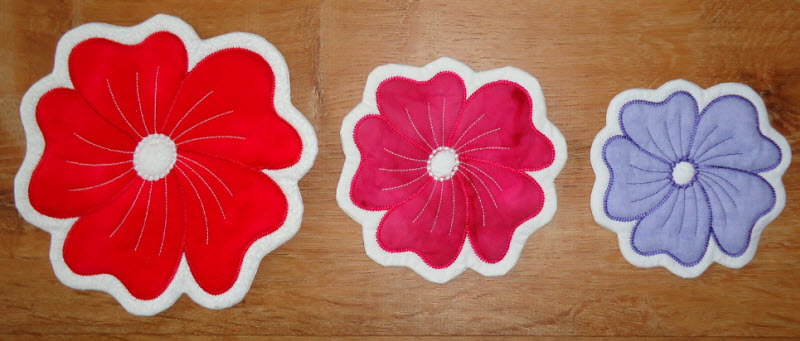 flower mug rug