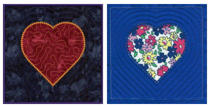 heart applique square in the hoop