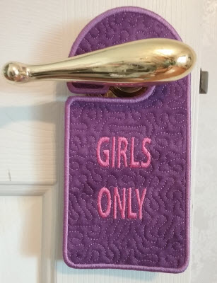 door hanger girls only