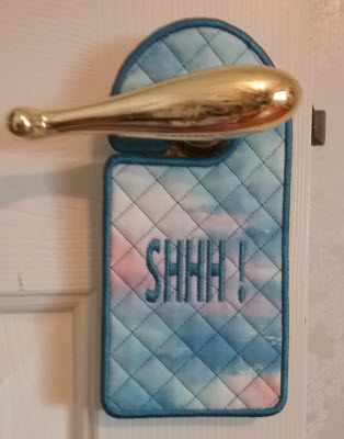 door hanger shhh