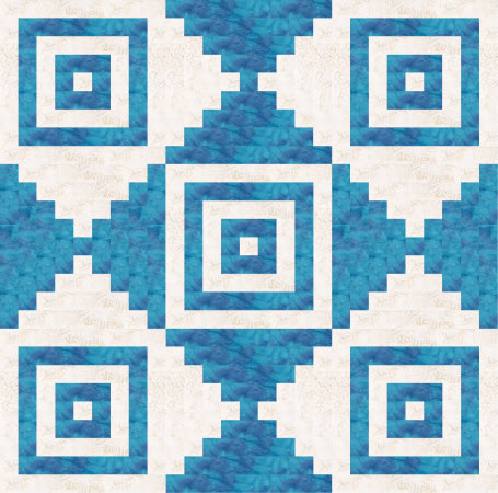 court house steps quilt example blue