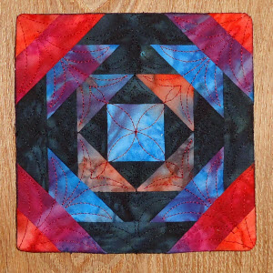 pieced pineapple quilt square mug rug option