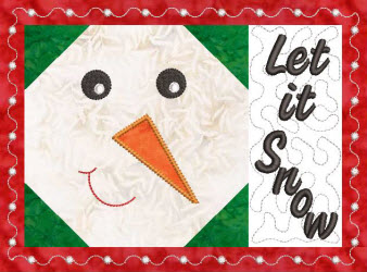 snowball mug rug