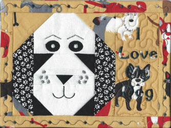 dog mug rug