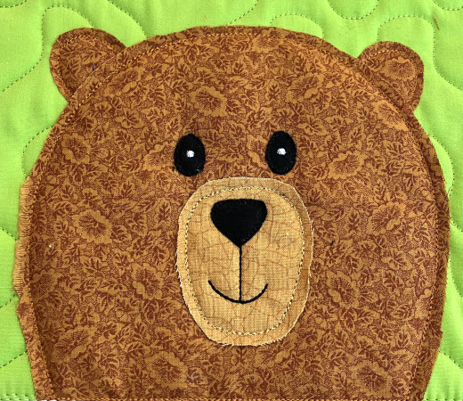 bear 08 raw edge applique design