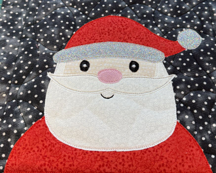 santa raw edge applique