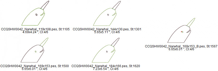 narwhal applique